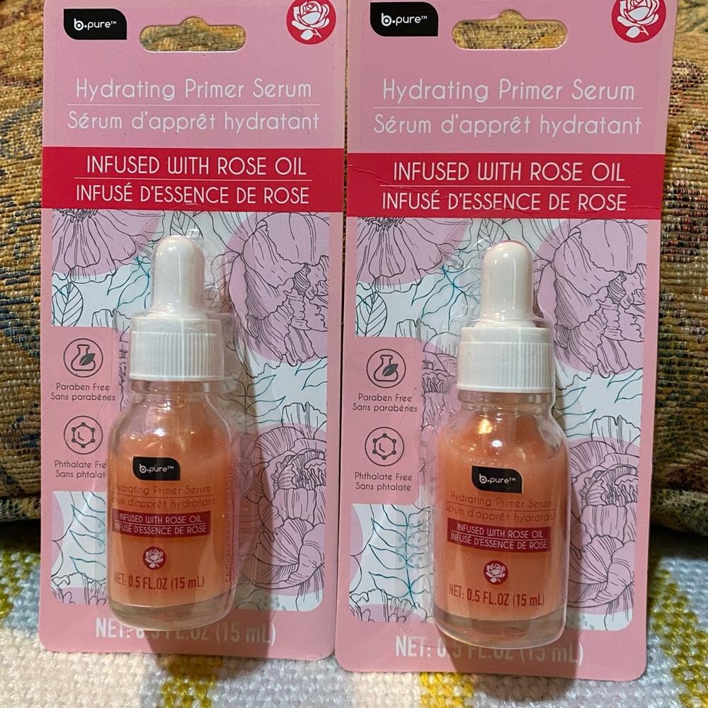 NWT b-pure Hydrating Primer Serum infused with Rose oil bundle of 2
